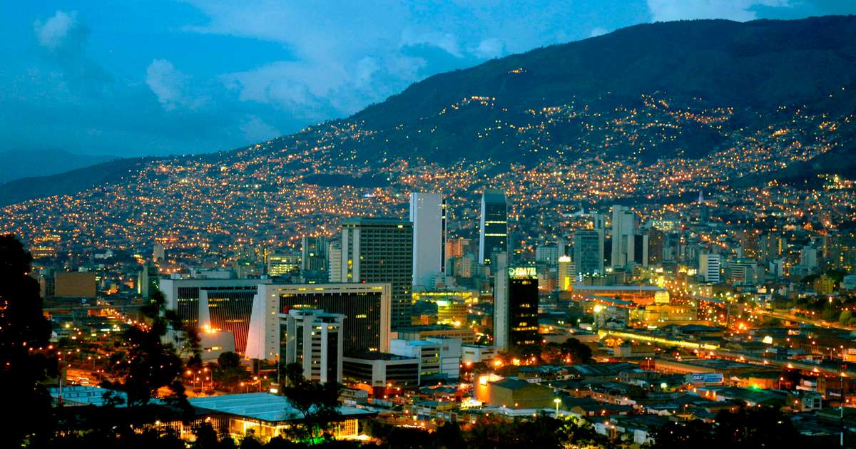 General view of Medellin, the capital city of Colombian Departament of Antioquia