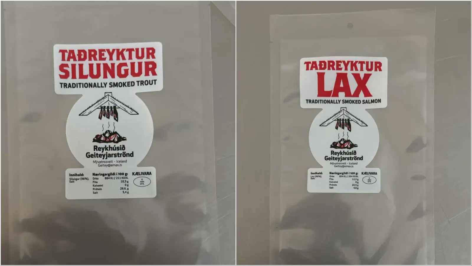 Listería greindist í reyktum laxi og silungi