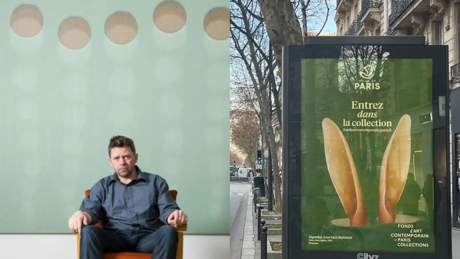 Verk Sigurðar á 1.600 skiltum um alla Parísarborg