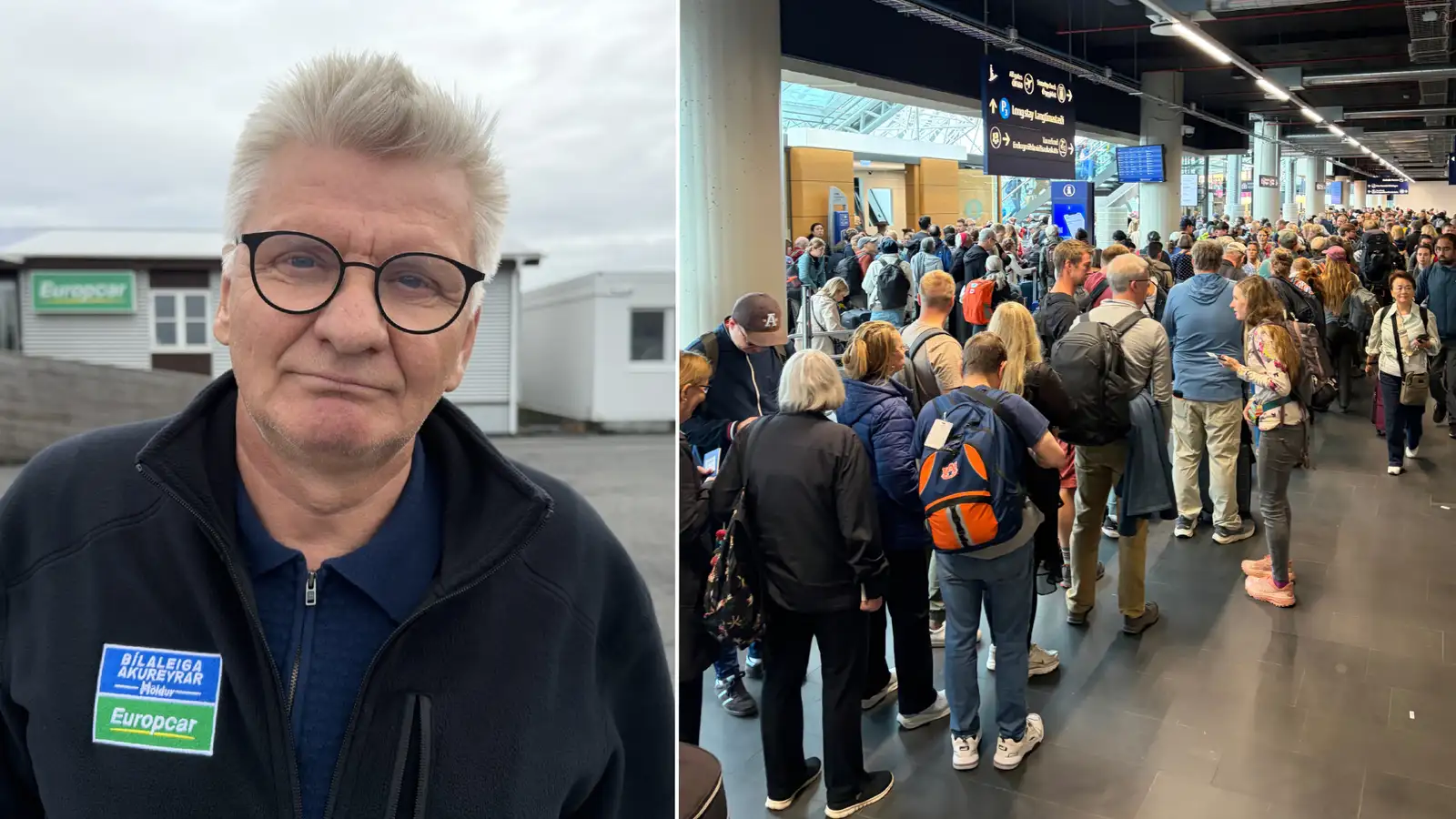 Aldrei séð annan eins glundroða á Keflavíkurflugvelli