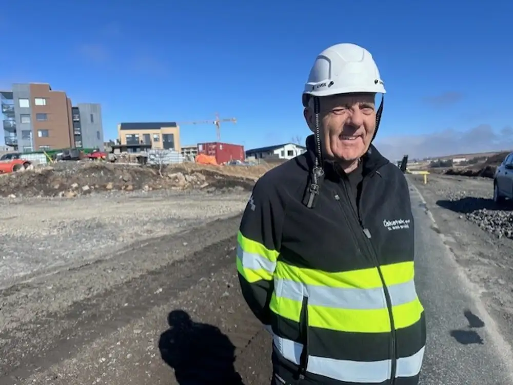 Á myndinni er Óskar Ólafsson framkvæmdastjóri jarðvinnufyrirtækisins Óskataks.