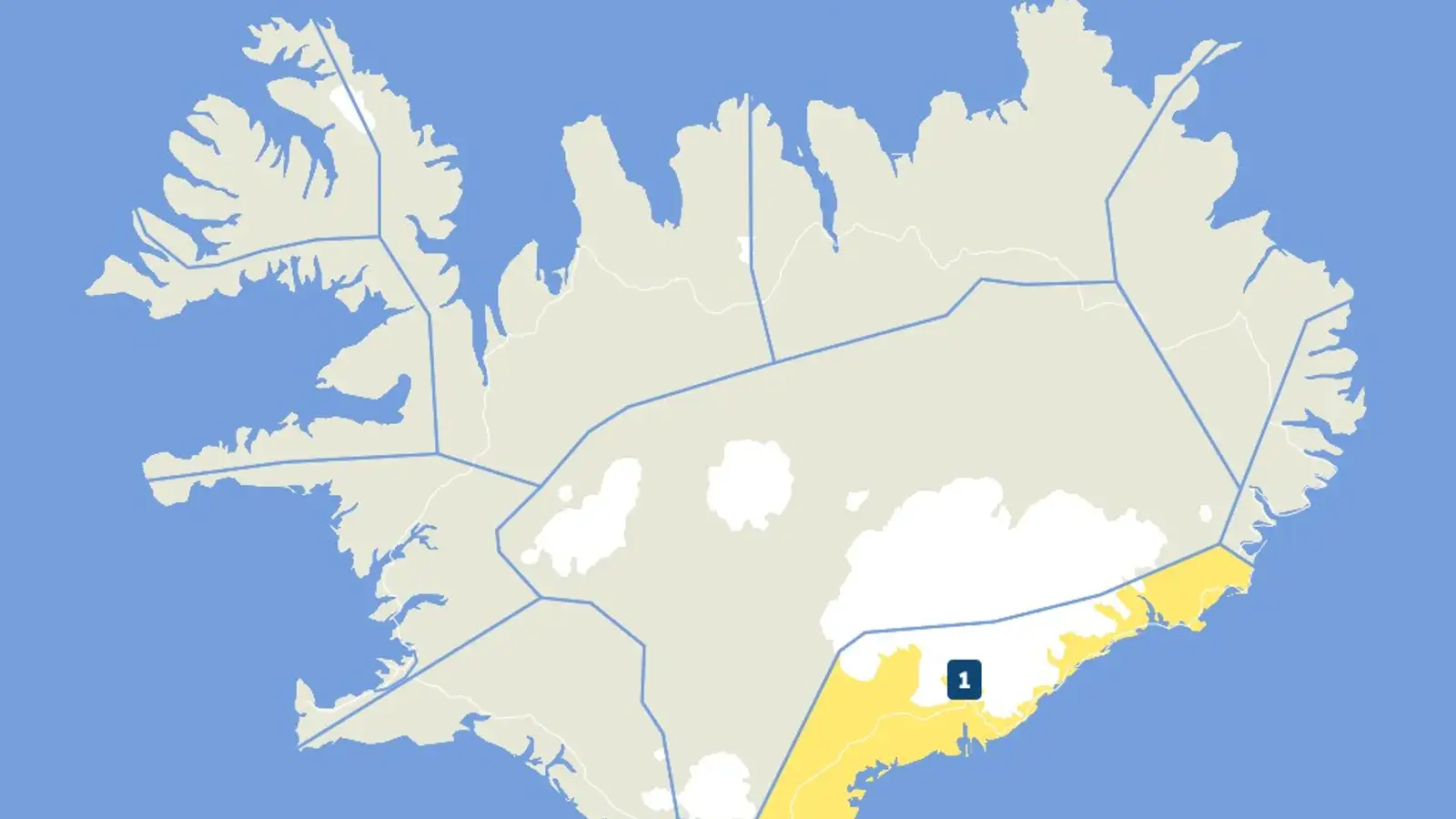 Blæs suðaustan til og rignir fyrir austan