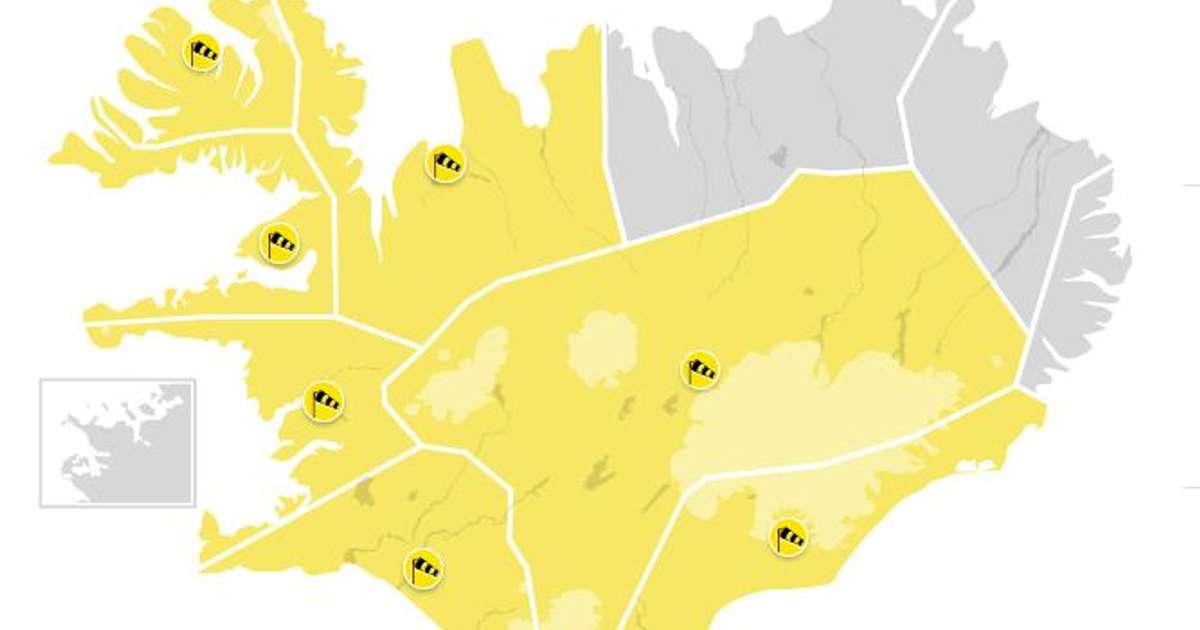 Veðurstofan varar við varasömu ferðaveðri um stóran hluta landsins - RÚV.is