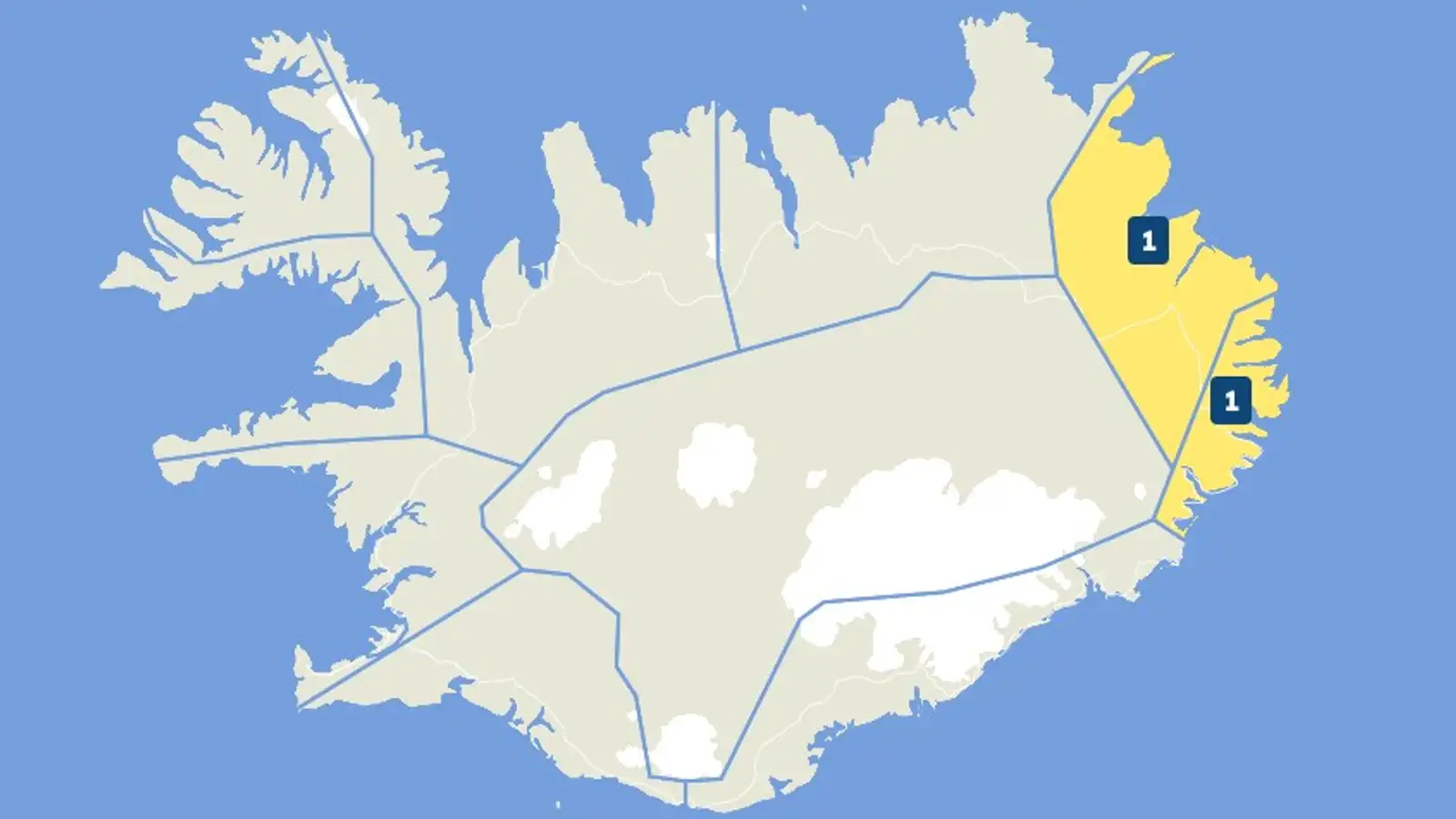 Stormur á Austurlandi og Austfjörðum