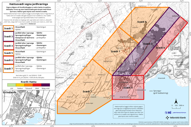 Die Risikobewertungskarte der norwegischen Wetterbehörde.
