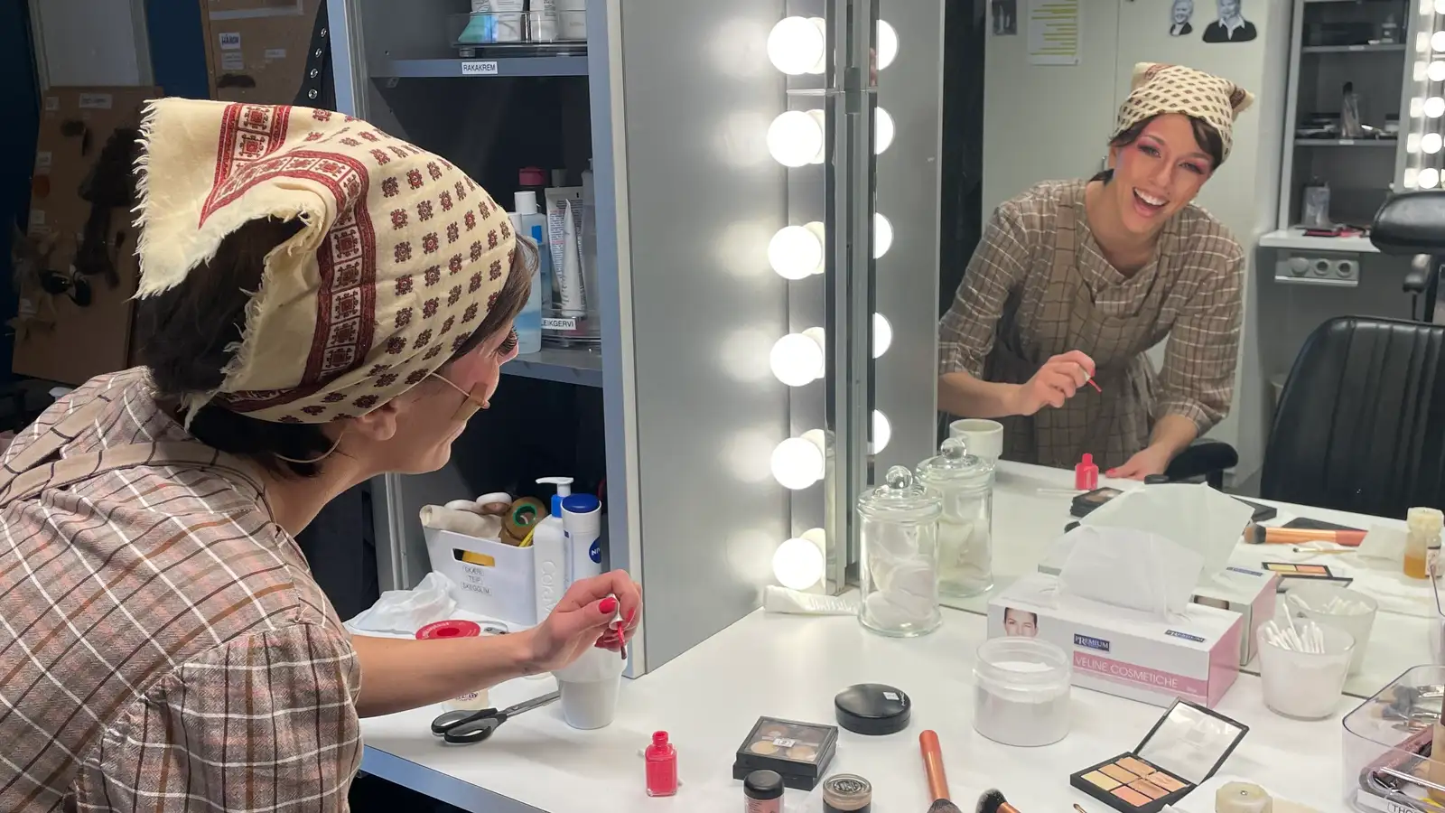 Fiðrildi í maganum rétt áður en stigið var á svið