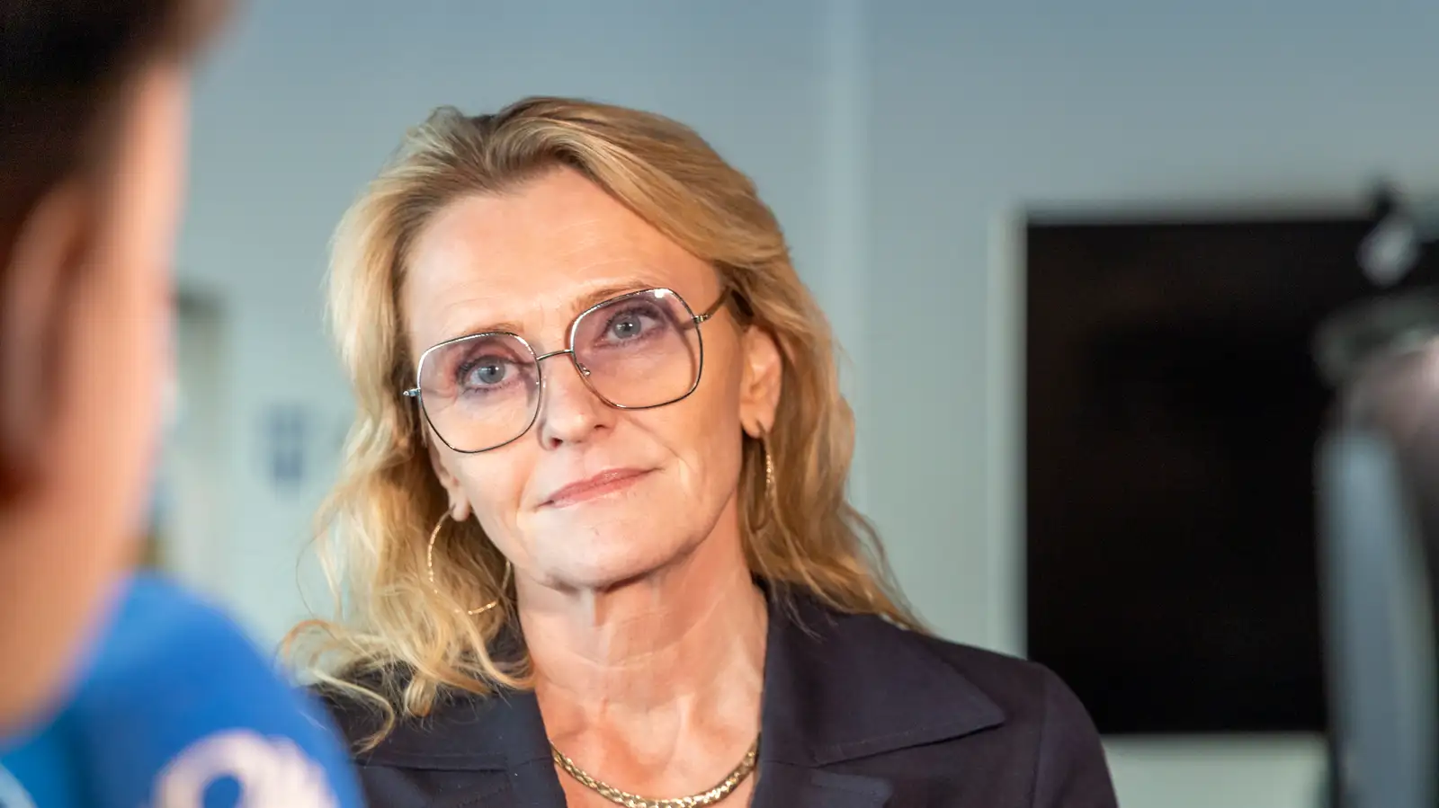 Heiða Björg Hilmisdóttir. Frá blaðamannafundi vegna vistaskipta Dóru Bjartar Guðjónsdóttur í borgarstjórn úr Pírötum í Samfylkingu.