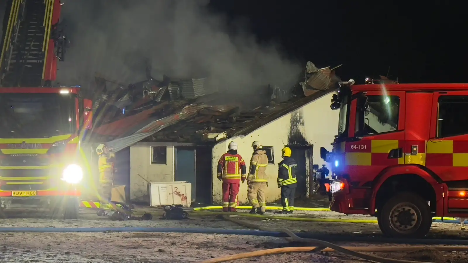 Ekkert vitað um upptök eldsins í Brimnesi