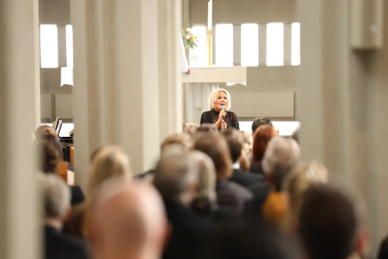 Myndir úr útför Björgvins Halldórssonar.