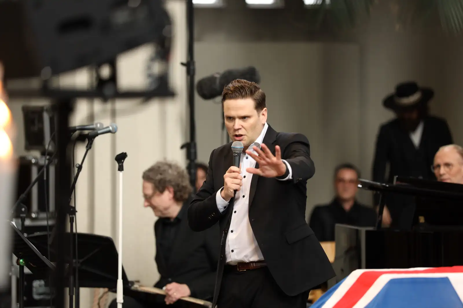 Myndir úr útför Björgvins Halldórssonar.