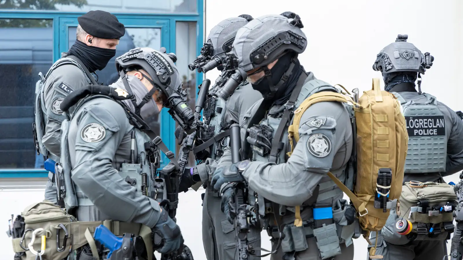 Sérsveitin við æfingar