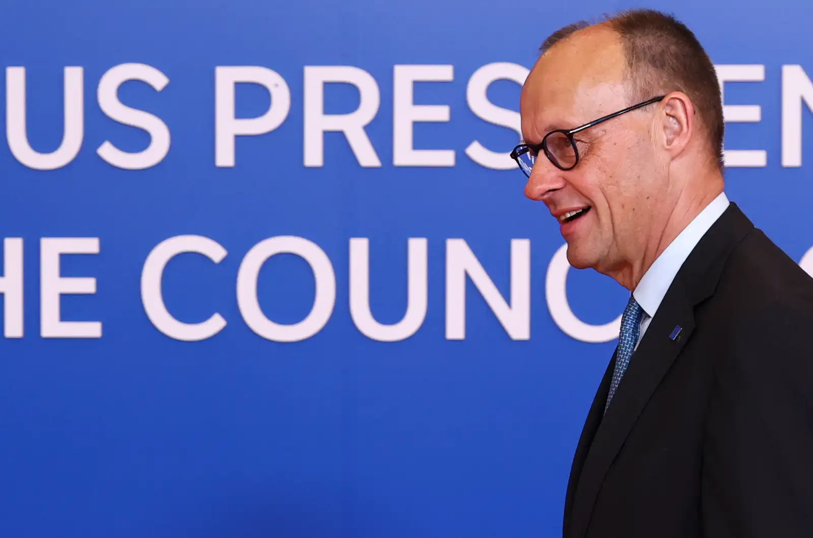 epa12910580 Germany's Chancellor Friedrich Merz attends a summit of the European Union and regional partners' leaders in Nicosia (Lefkosia), Cyprus, 24 April 2026. EU leaders are expected to address the current geopolitical developments and Europe's response to it.  EPA/YVES HERMAN / POOL