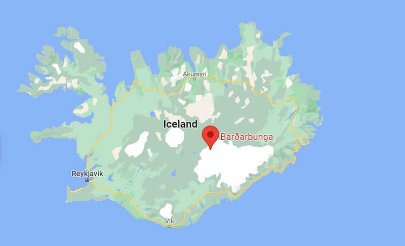 Bárðarbunga map