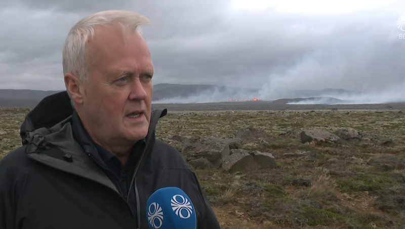 Fannar Jónasson, Bürgermeister von Grindavík, in einem Fernsehinterview.