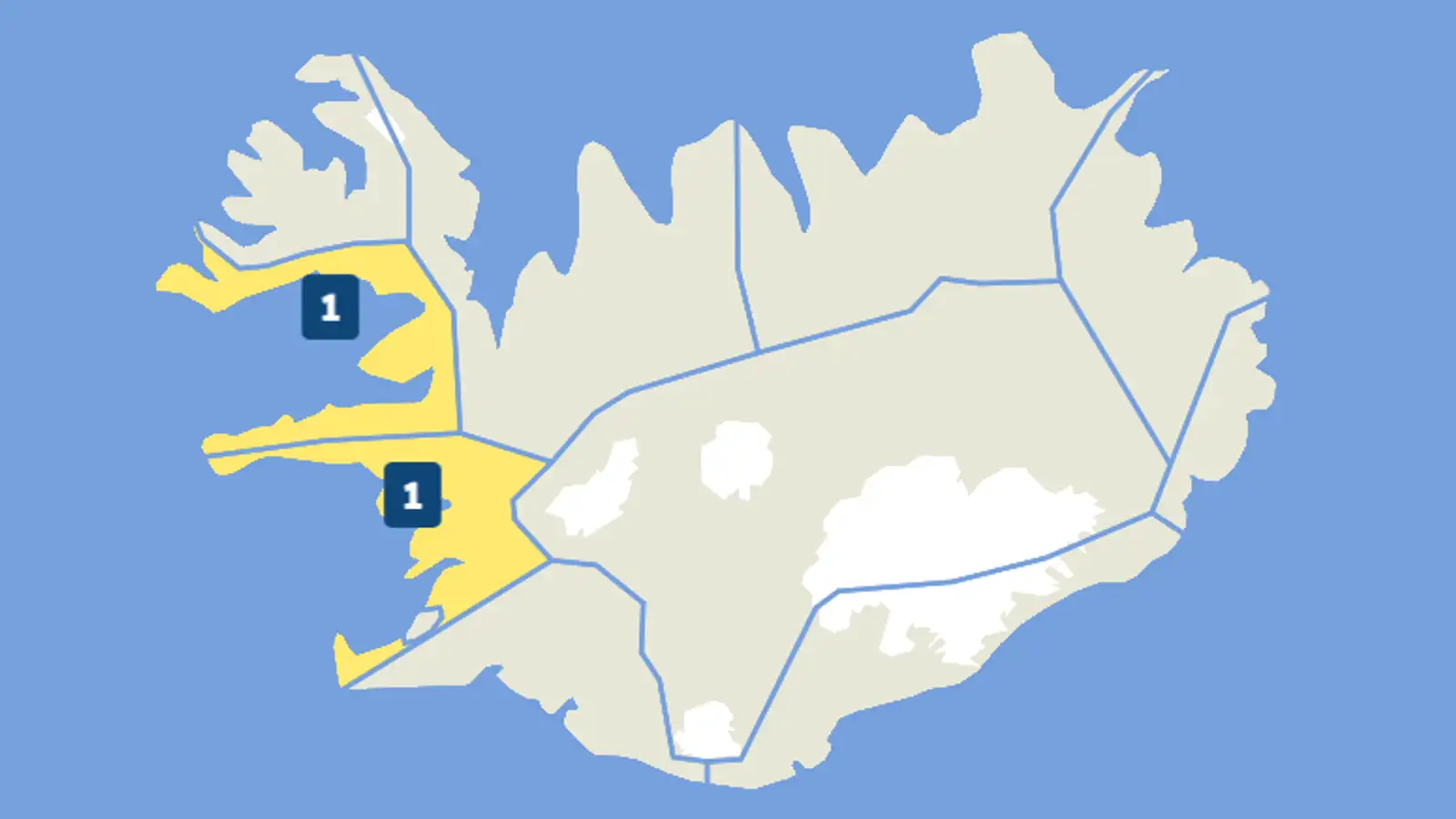 Yellow wind warnings in west later