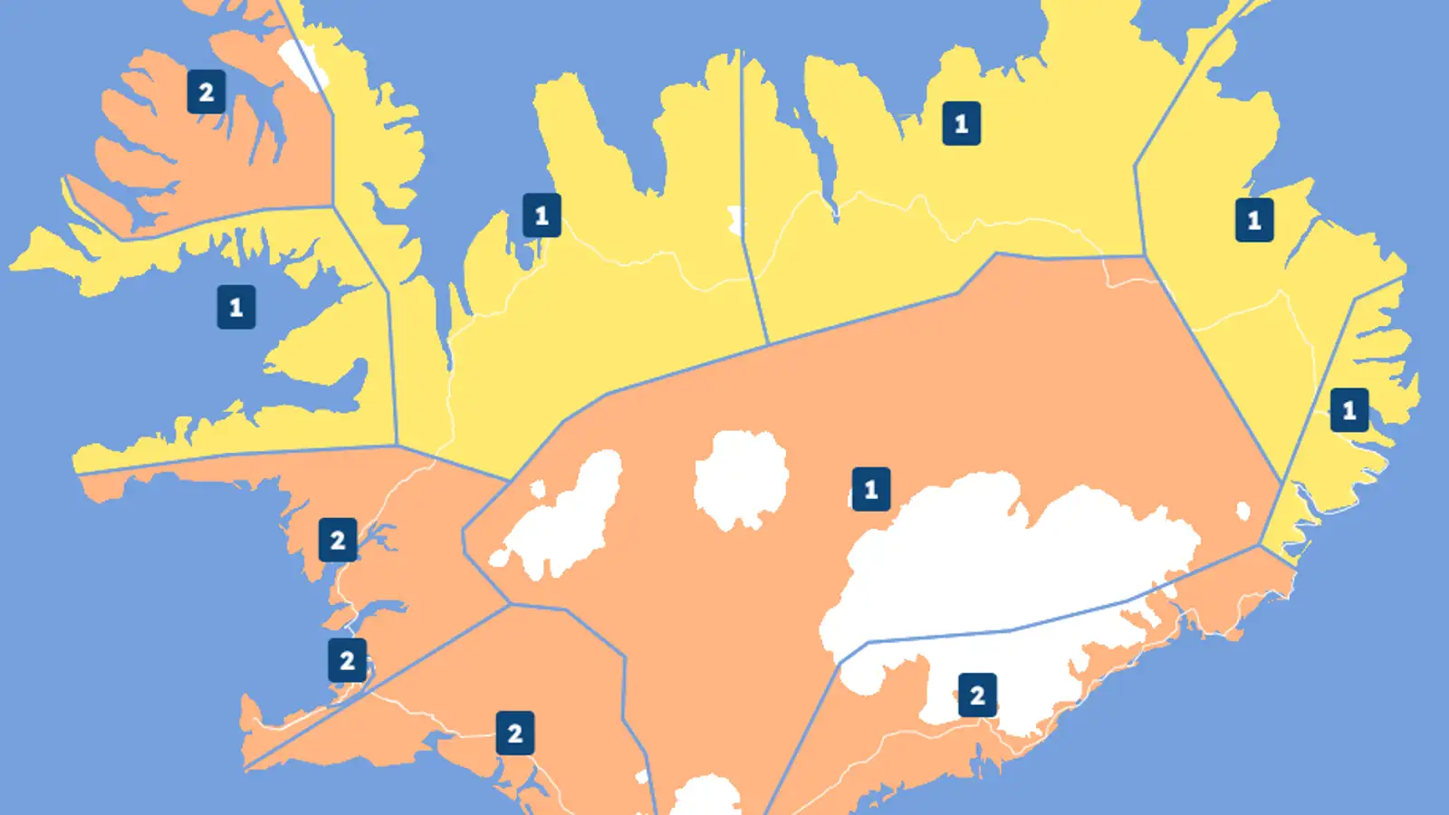 Veðurviðvaranir hækkaðar í appelsínugult á Suðausturlandi og Vestfjörðum