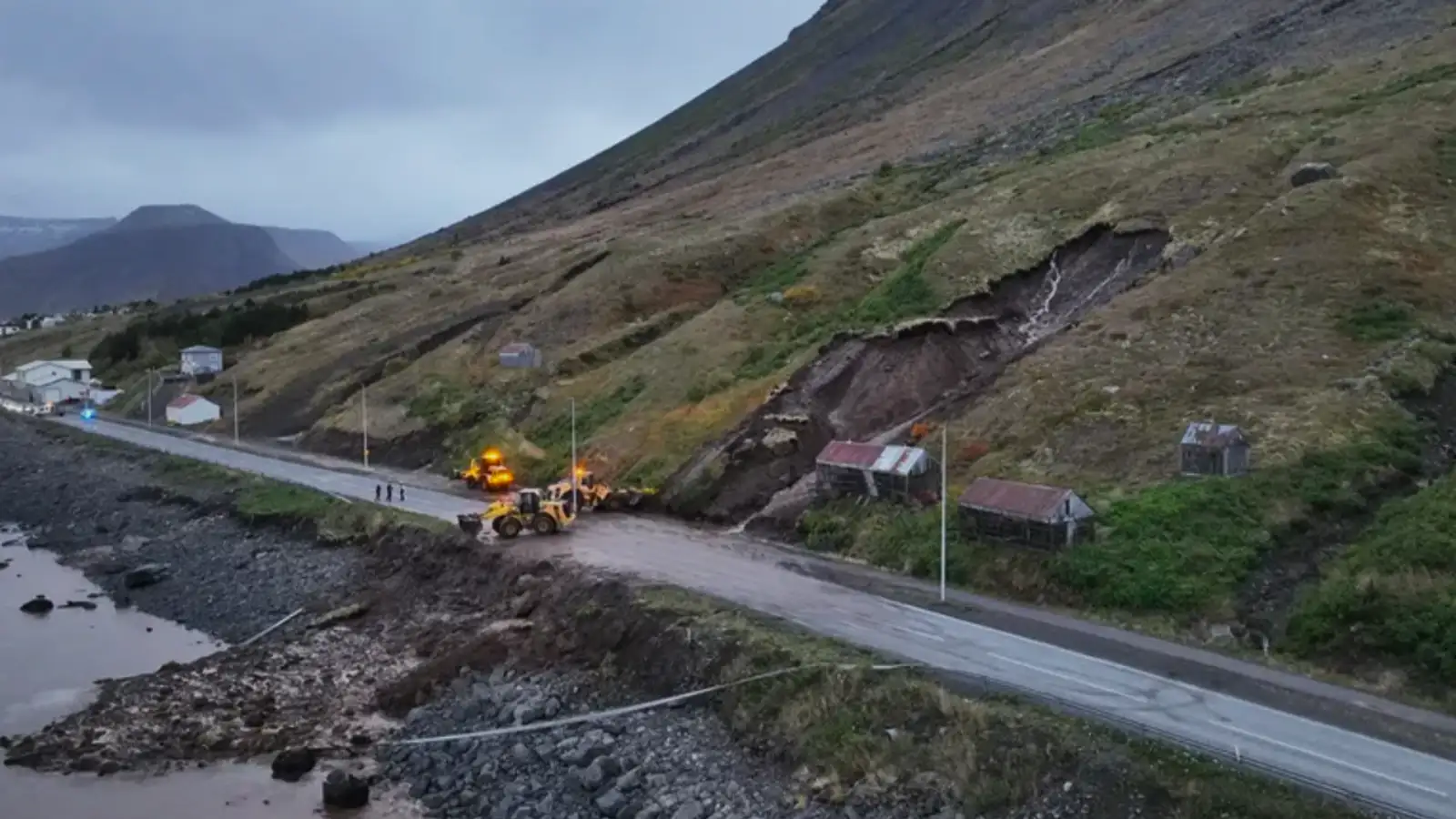Gul viðvörun vegna skriðuhættu á Vestfjörðum