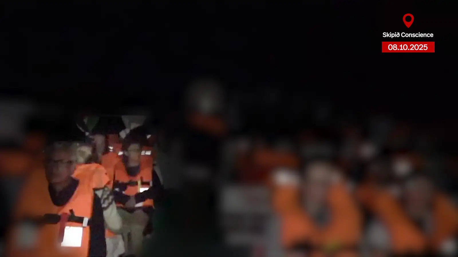 Magga Stína sást á myndbandi þegar Ísrael stöðvaði skipið