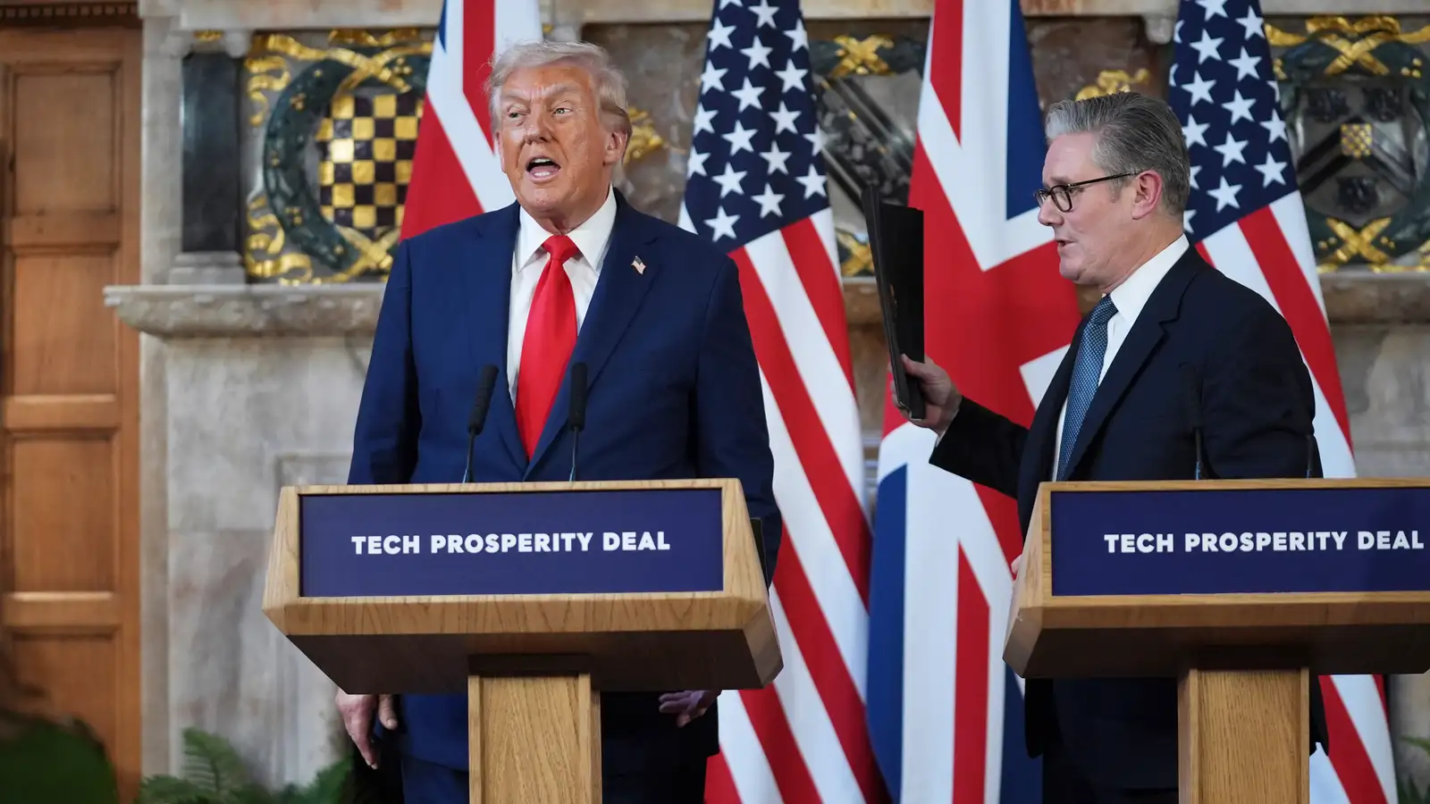 Trump og Starmer ósammála um palestínskt ríki
