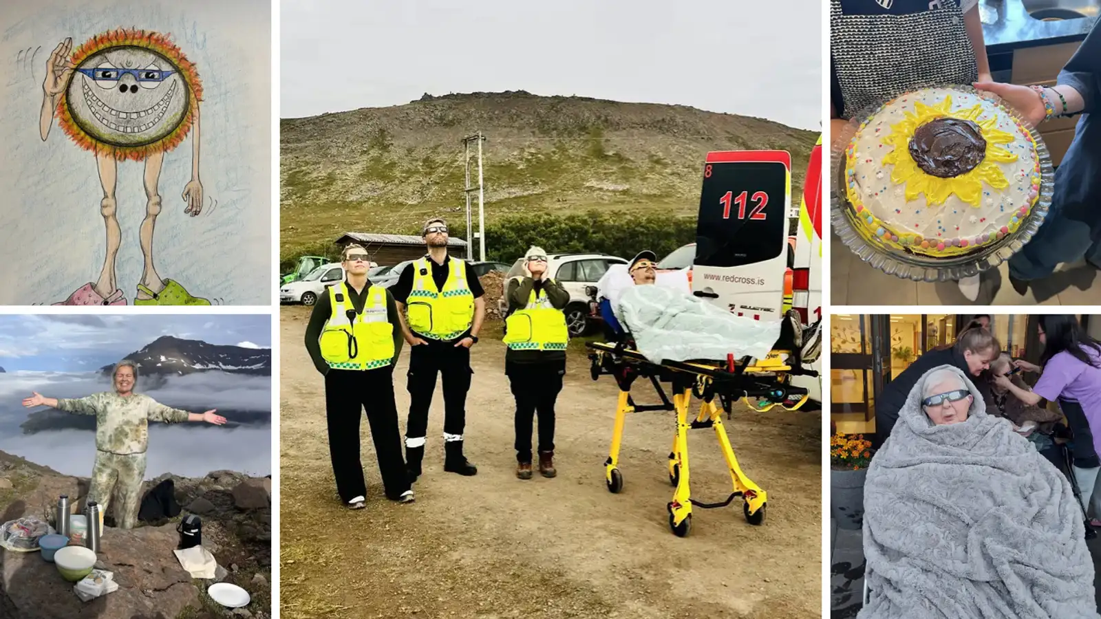 Svona upplifðu landsmenn almyrkvann