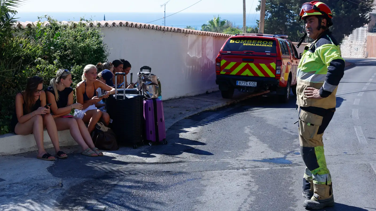 Þrír slösuðust í skógareldum nærri Costa del Sol