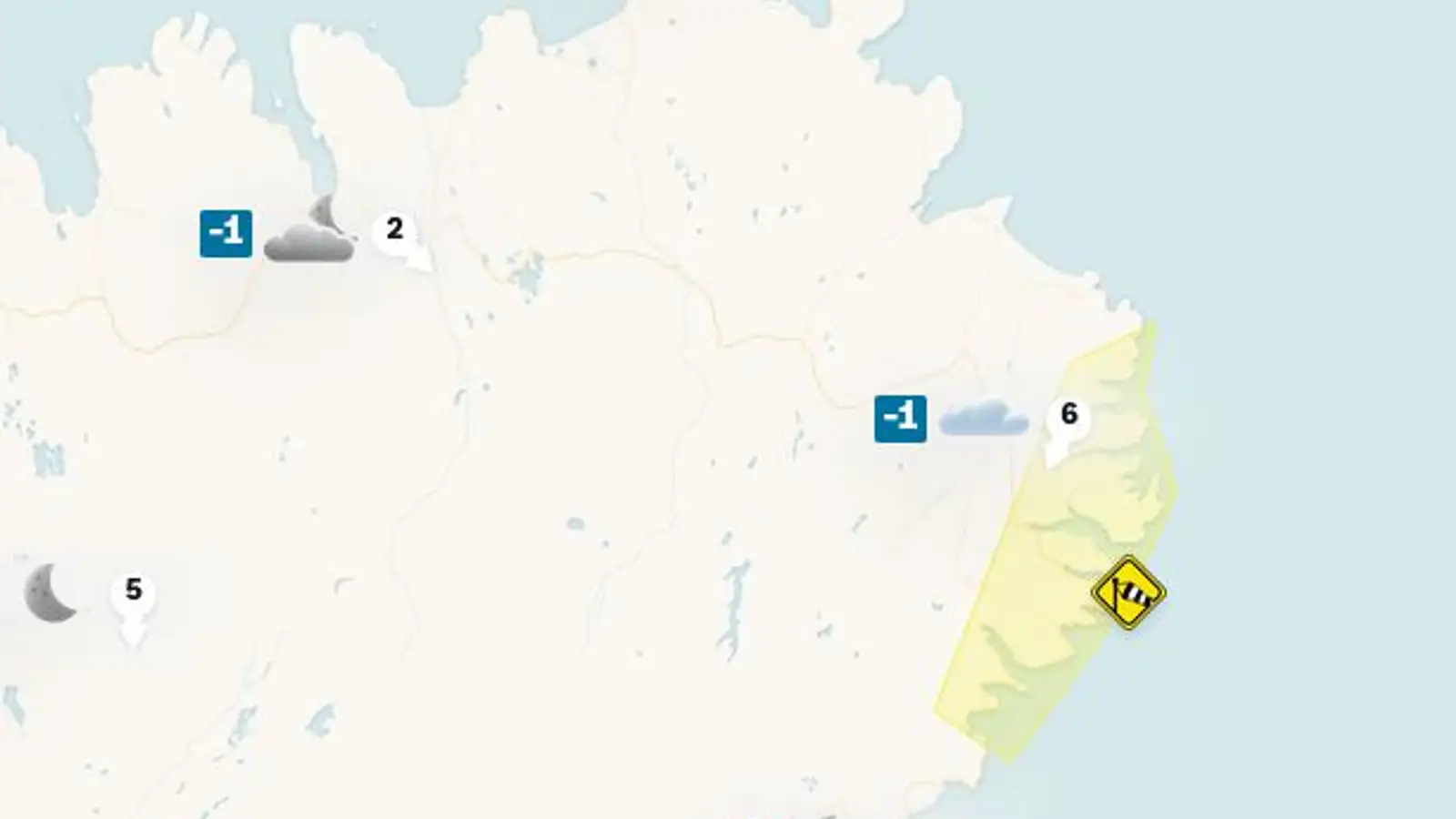 Varað við stormi á Austfjörðum