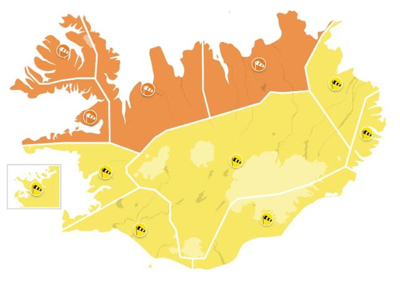 Viðvaranir 11. febrúar 2023