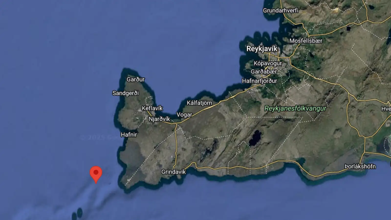 Jarðskjálfti af stærðinni 3,2 við Reykjanes
