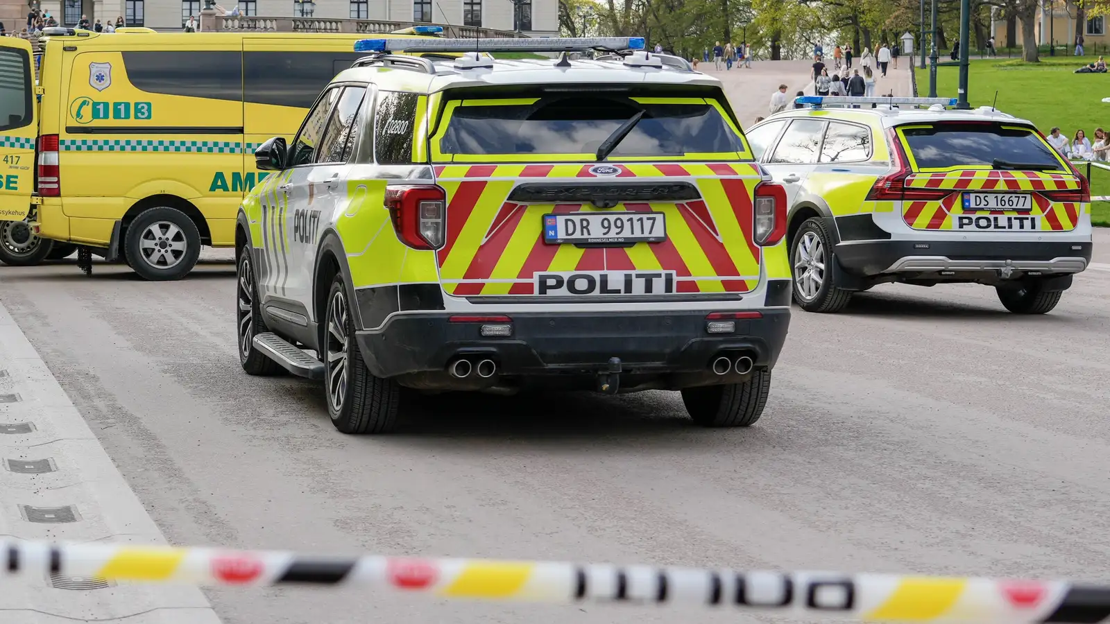 Þrír særðir í skotárás í Halden