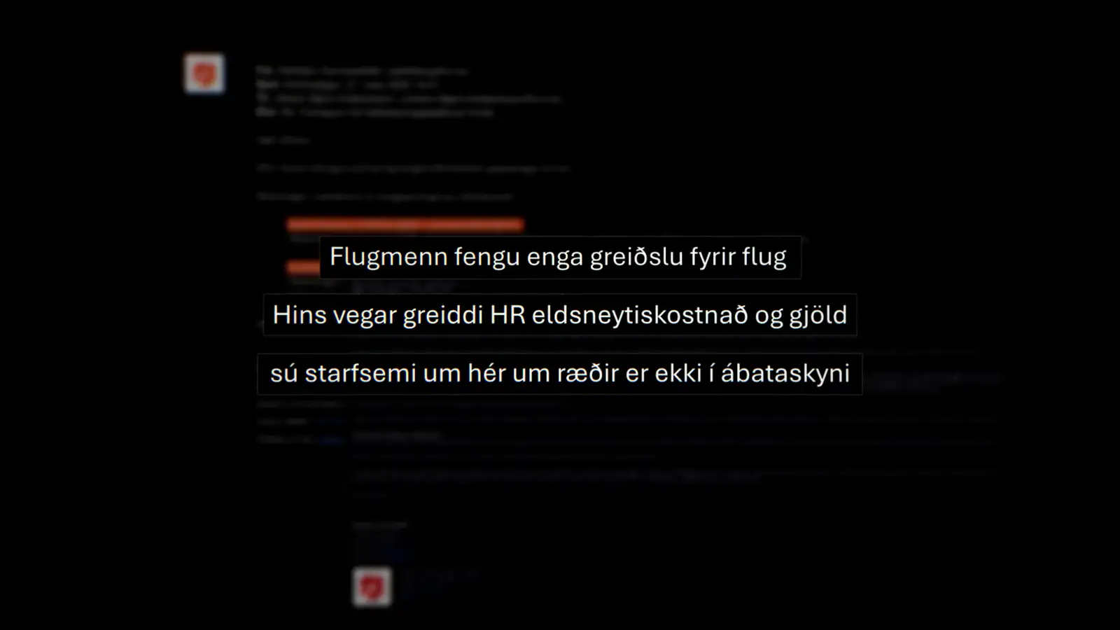 Úr þætti Kveiks um flugrekstrarleyfi.
