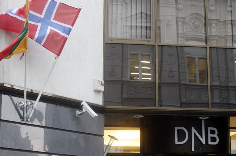 epa03030923 An exterior view of Norwegian DNB branch in Vilnius, Lithuania, 06 December 2011.  EPA/VALDA KALNINA