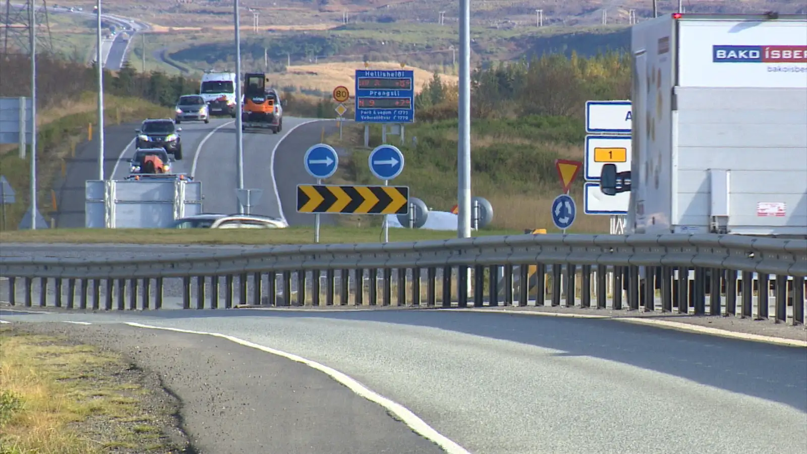 Búast má við töfum á Suðurlandsvegi við Hólmsá