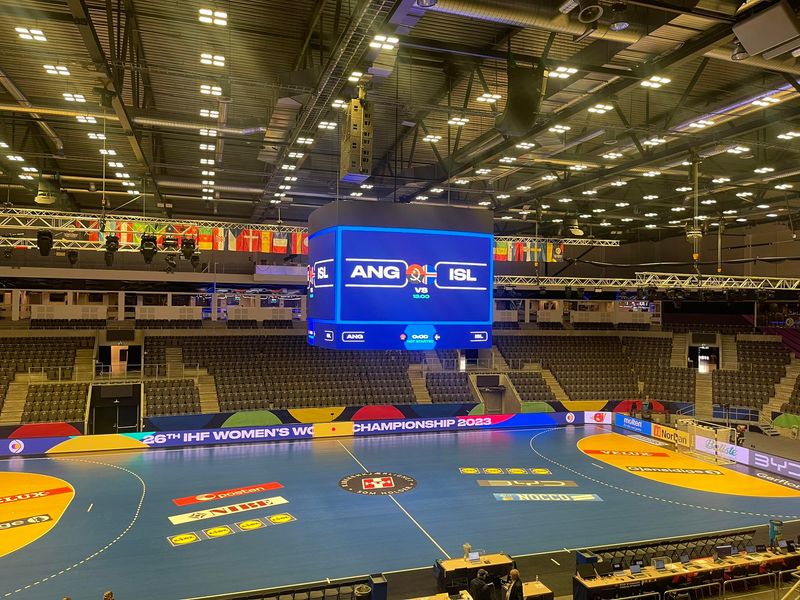 Fyrir leik Íslands og Angóla á HM kvenna í handbolta 2023.