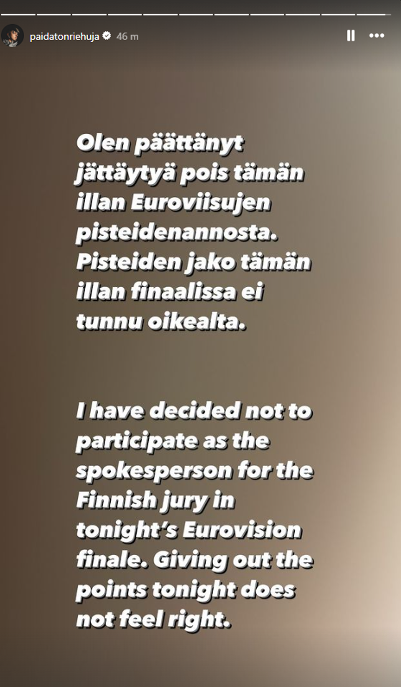 Skjáskot af Instagram Käärijä