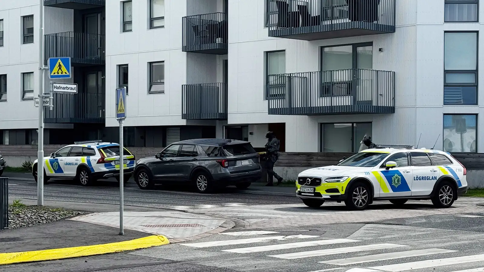 Fjölmennt lið lögreglu í aðgerðum á Kársnesi