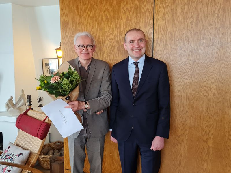 Pétur Gunnarsson og Guðni Th. Jóhannesson.
