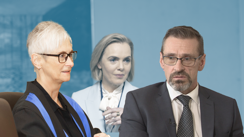 Sigríður Friðjónsdóttir ríkissaksóknari, Guðrún Hafsteinsdóttir dómsmálaráðherra og Helgi Magnús Gunnarsson, vararíkissaksóknari.