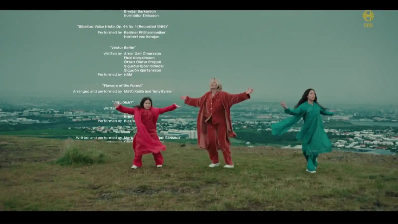 Skjámynd af kreditslista fyrsta þáttar af Dönsku konunni.