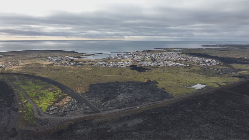 Verteidigungsparks rund um Grindavík