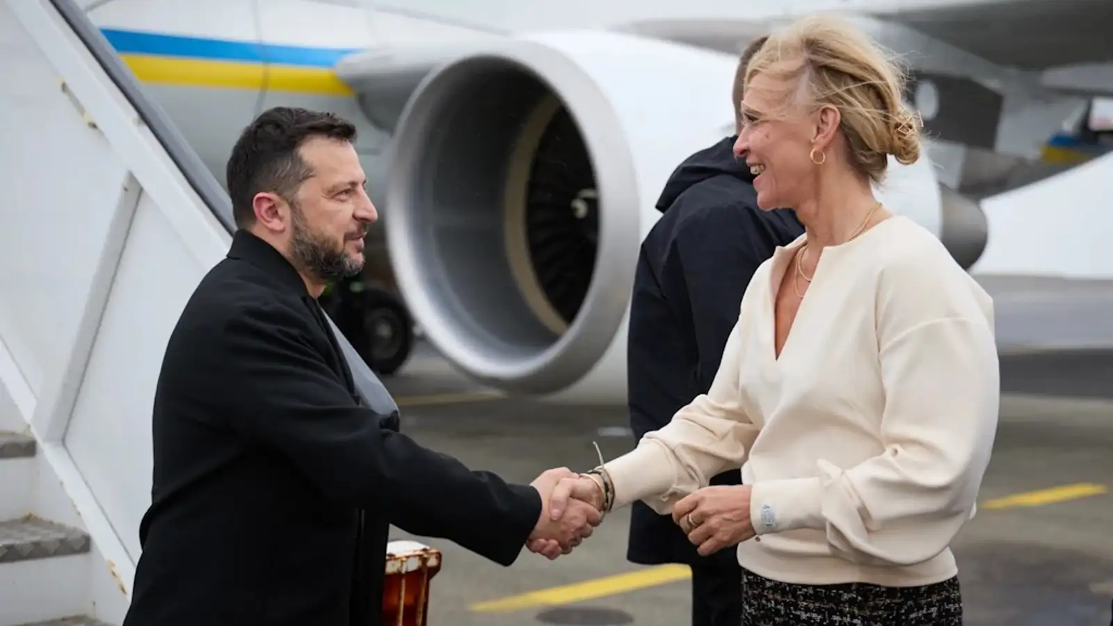Þorgerður fundaði með Zelensky á Keflavíkurflugvelli