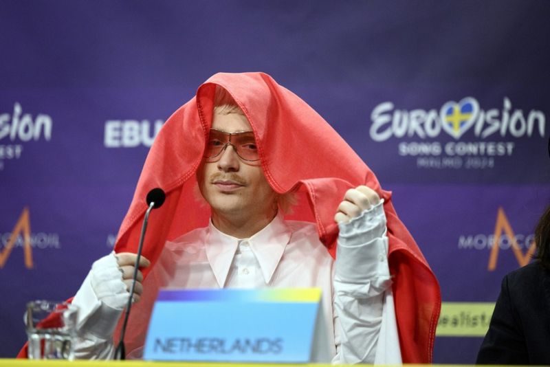 Joost Klein. Hollenski keppandinn í Eurovision sem var vísað úr keppni.