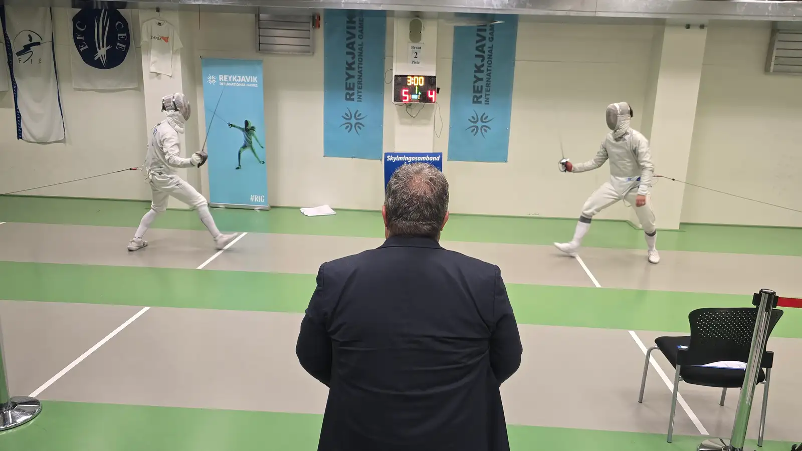Andri Nikolaysson náði silfri á Viking Cup í skylmingum